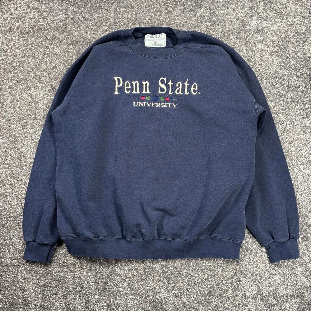 Vintage 90s Penn State Crewneck Sweatshirt Size XL Embroidered